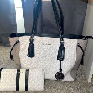 Michael Kors Purse and Wallet Set